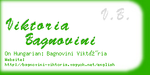 viktoria bagnovini business card